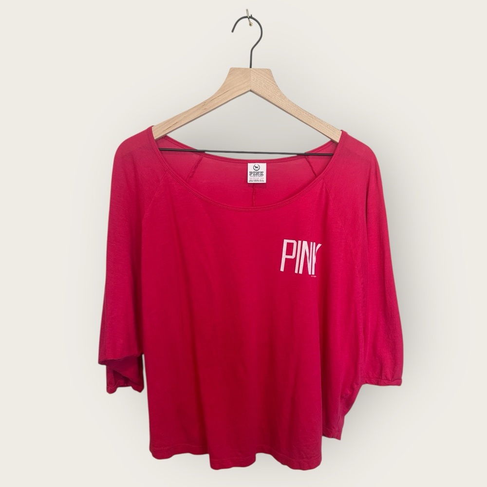Victoria’s Secret Pink XS / Small Oversized Fit Flowy 3/4 Sleeve Top